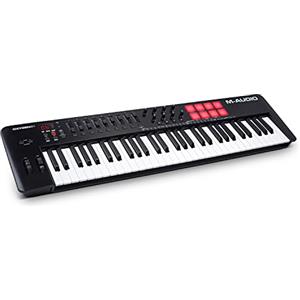 M-Audio Oxygen 61 (MKV) - Tastiera-controller USB MIDI a 61 note con pad Beat, Smart chord, modalità Scale, arpeggiatore e pacchetto Native Instruments Sound (integrazione NKS)