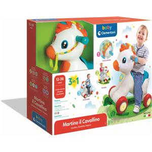 CLEMENTONI Martino Il Cavallino - Giocattolo Versatile e Interattiv