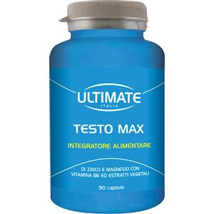 Ultimate Italia Testo Max - Integratore Alimentare 90 Capsule per il Supporto della Produzione di Testosterone e Vigore Muscolare