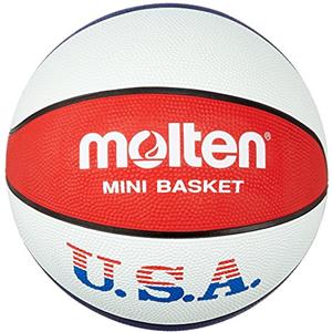 Molten Palla da basket da allenamento, colori USA, colore: Blu/Bianco/Rosso, Blu/Bianco/Rosso, 3