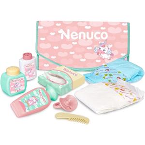 Nenuco Borsa Fasciatoio con Accessori Completi per Cambio Pannolino - Giocattolo per Bambini dai 2 Anni