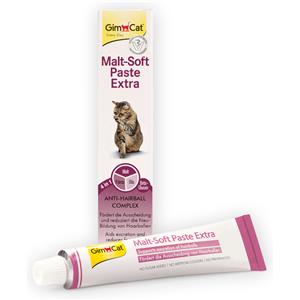 GimCat Malt-Soft Extra 50 g - Pasta Anti-Hairball per Gatti con Malto e Fibre Naturali