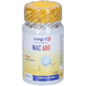 LongLife NAC 600 Integratore Alimentare 42 g Capsule