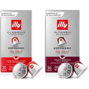 ILLY - 240 Capsule Compatibili Nespresso Gusto Intenso - 8 Confezioni da 30 Capsule Tostato Morbido