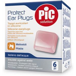 Pikdare Tappi Auricolari in Silicone Pic Sport - 6 Pezzi, Ideali per Sport Acquatici e Isolamento dai Rumori