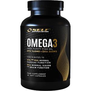 SELF OMNINUTRITION Omega 3 Fish Oil 60 cps - Acidi Grassi EPA e DHA, Senza Lattosio e Glutine