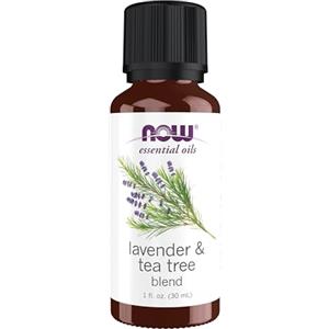 NOW Olio essenziale di lavanda e tea tree puro e naturale al 100%.