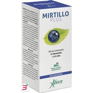 Aboca Mirtillo Plus Succo Concentrato 100 ml - Integratore per Microcircolo e Vista con Antocianine