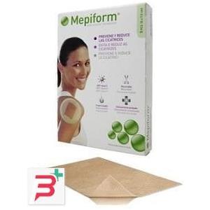 MOLNLYCKE Mepiform Medicazione in Silicone Morbido 10x18 cm - 5 Pz, Tecnologia Safetac per Cicatrici