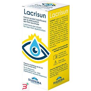 Diadema Farmaceutici Lacrisun - Soluzione Oftalmica 10ml con Riboflavina, Vitamina E e Acido Ialuronico
