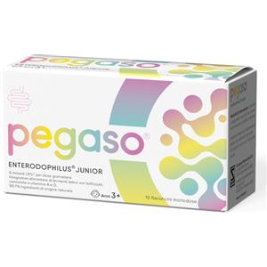 Schwabe Pegaso Enterodophilus Junior - Integratore per Bambini con Fermenti Lattici, Camomilla e Vitamine A e D3