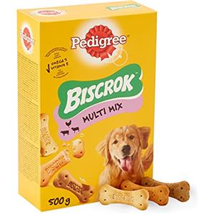 Pedigree Biscrok Multi Mix Snack, Biscotti per Cani, Croccanti, Senza Coloranti, 12 Confezioni da 500 g
