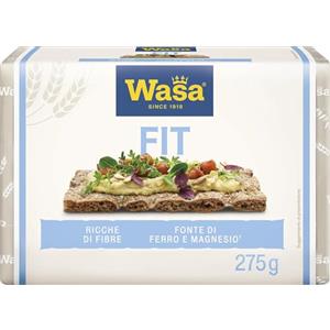 Wasa Fit, Crackers 100% Integrali, Ricchi di Fibre, 275 g