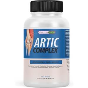 FARMAFUSION Farma Fusion Artic Complex | Curcuma, Glucosamina, Condroitina e Collagene | Elimina il dolore di muscoli, articolazioni e Ossa | Antinfiammatorio con azione analgesica | Ripara le Articolazioni 90u