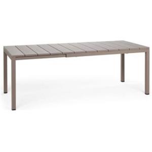Nardi Tavolo Rio Allungabile 140/210 cm in DurelTOP Tortora con Struttura in Alluminio
