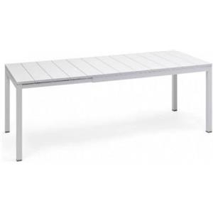 Nardi Tavolo Rio Allungabile 210/280 Bianco - Piano in DurelTOP Anti-UV, Struttura in Alluminio e Piedini Regolabili