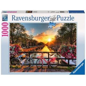 Ravensburger Puzzle 1000 Pezzi Paesaggi ad Amstedam in Bici di Ravensburger