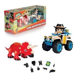 Famosa Action Heroes Dino Adventure Quad con Triceratopo e Accessori per Bambini dai 4 Anni - ACN01010