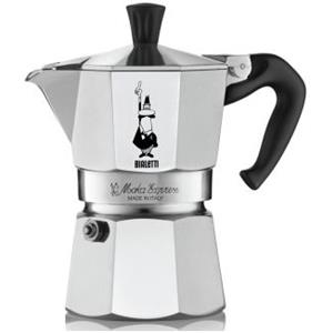 Bialetti Moka Express 3 Tazze - Caffettiera in Alluminio con Manico Termoplastico e Valvola di Sicurezza