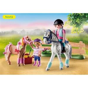 Playmobil Starter Pack 71259 - Gita a Cavallo con Pony e Accessori per Bambini dai 4 Anni