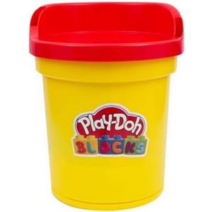 Grandi Giochi Play Doh Blocks - Set di Costruzioni con 17 Pezzi e Pasta da Modellare, Secchiello Contenitore e Seggiolina