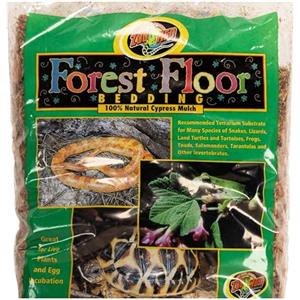 Zoo Med Zoomed Forest Floor - substrato naturale per terrari e rettilari, pacciame in legno di cipresso, adatto per serpenti, rane, tartarughe, insetti e rettili, 4,4 l