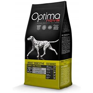 Optimanova Adult All Breeds - Alimento Super Premium Grain Free con Coniglio e Patate per Cani Adulti, 12 kg