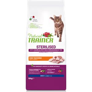 Natural Trainer Cat Sterilizzato Tacchino 10 Kg