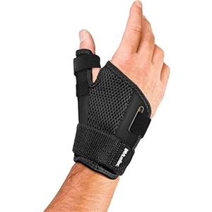 MUELLER Thumb Stabilizer - Supporto per Pollice Nero, Taglia Unica, Stabilizza e Sostiene Lesioni del Pollice