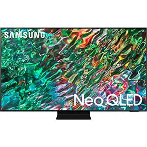 Samsung TV Neo QLED QE75QN90BATXZT, Smart TV 75 Serie QN90B, Neo QLED 4K UHD, Alexa e Google Assistant integrati, Titan Black, 2022, DVB-T2