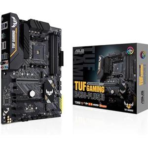 Asus Tuf Gaming B450-Plus Ii Scheda Madre Gaming Amd B450 (Am4) Atx Con Doppio M.2, Nero