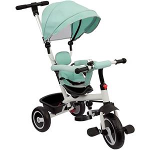 GIOCHERIA Giò Baby Triciclo Evolutivo Girevole - Fronte Strada e Fronte Mamma - Verde