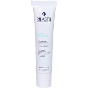 Rilastil Aqua Sensitive Crema Ricca 40 ml - Idratazione Profonda per Pelli Sensibili e Secche