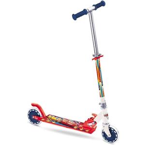 Mondo Toys - Monopattino in alluminio per bambino bambina Disney Cars 3 - manubrio regolabile - 2 ruote - 18100