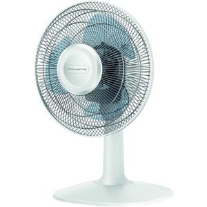 Rowenta Essential+ VU2330 Essential +, Ventilatore da Tavolo, 3 Velocità, Silenziosità 46 dBA, Design compatto, Flusso d'aria mx 34 m3/min, Bianco