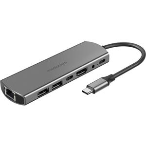 Mediacom MD-C314 replicatore di porte e docking station per notebook USB 3.2 Gen 1 (3.1 Gen 1) Type-C Alluminio