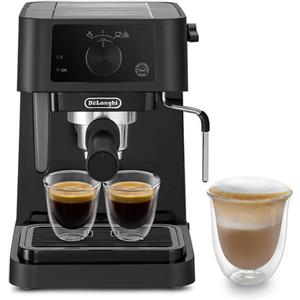 De'Longhi STILOSA EC235.BK Macchina da Caffè Manuale Espresso e Cappuccino, Compatibile con Polvere o Cialde E.S.E., Spegnimento Automatico, Serbatoio Es