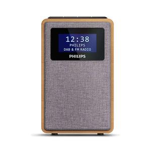 Philips TAR5005/10 radio Orologio Digitale Grigio, Legno