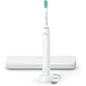 Philips 3100 series Sonicare Spazzolino Elettrico Sonico Bianco, con custodia da viaggio HX3673/13