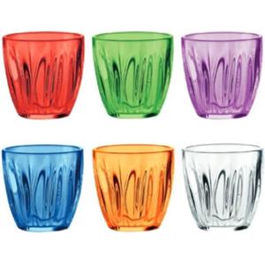 Fratelli Guzzini 20055952 bicchiere per acqua Colori assortiti 6 pz 350 ml