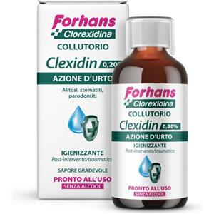 URAGME Forhans clexidin 0,20 senza alcool 200 ml