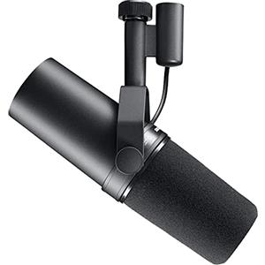 Shure SM7B Microfono dinamico per voce per trasmissioni, podcast e registrazioni, microfono da studio XLR per musica e parlato, ampia gamma di frequenze, parabrezza rimovibile - Nero