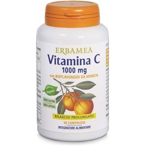 Erbamea Vitamina C 1000 mg - 90 Compresse Immunostimolanti con Bioflavonidi
