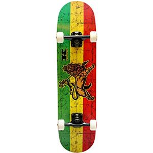 Krown PRO Skateboard Completo, KRPC-47, Trinity Rasta, 7.75 x 31.5