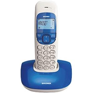 Brondi Nice Telefono Cordless, Bianco/Blu