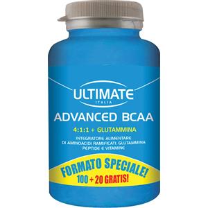 Ultimate Advanced BCAA - Integratore Alimentare con BCAA 4:1:1, Glutammina e Vitamina B6 - 120 Compresse