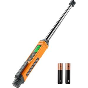 TOPTES Rilevatore di Gas Naturale, TopTes PT299 con Asta Estensibile, Dispositivo Portatile per Perdite di Gas Combustibile come Metano e Propano in Casa o Camper (Incluse 2 Batterie) - Arancione