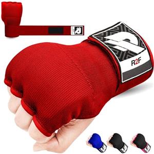 R2F RIGHT TO FIGHT R2F Gel Fasce Boxe Sottoguanti Boxe Interni Bende, 70cm Elastico Lunghe Polsiere Guantoni Boxe Pugno Imbottita Protezione Guantoni da allenamento Muay Thai Kickboxing Arti Marziali Sacco da Box guanti