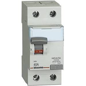 Bticino Interruttore DIFFERENZIALE Puro 2P AC G724AC40 BTICINO LEGRAND*