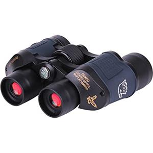 Opvisvoy Binocolo ad alta potenza 10 x 35 per adulti, foci regolabili a lunga distanza, telescopio trasparente, durevole per viaggi e paesaggi